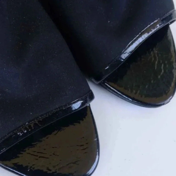 Donald J Pliner Womens Ashlyn Heel Size 8 M Black Zip up Peep-Toe - Picture 4 of 10